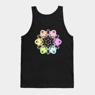 Pastel Rainbow Faces Tank Top